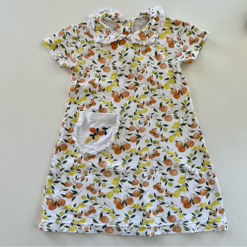Ruth and Ralph Citrus Dress 2T EUC